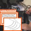 Power Trim Tilt Hydraulic Ram Cylinder Hose Kit Compatible with Mercruiser Alpha I Gen I 16-3/16" Gen II Bravo 1 2 3, Braided Stainless Steel Hoses Fits for 9B-106 and 9B-116 Trim Cylinders view 4