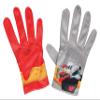 Disguise Red Ranger Gloves for Kids, Official Power Rangers Dino Fury Costume Accessories, Child Size view 1