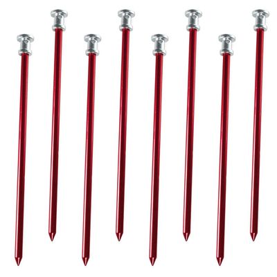 Wakauto 8pcs Heavy Duty Tent Pegs for Camping Beach Canopy Deform Break Resistant Ground Stakes Easy Design for Tent Rope Connection