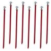 Wakauto 8pcs Heavy Duty Tent Pegs for Camping Beach Canopy Deform Break Resistant Ground Stakes Easy Design for Tent Rope Connection view 1
