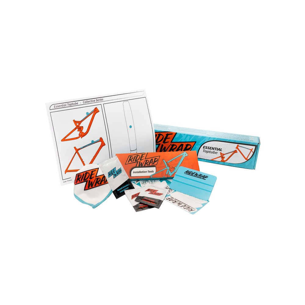 RideWrap Essential Toptube Kit - Matte Clear - RW-EC-RT-G1-906