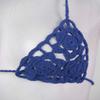 ACSUSS Women Floral Handmade Crochet Lingerie Suit Hollow Out Bikini Set Two-Piece Micro Swimsuit Blue M view 4