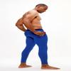 DEVOPS 2 Pack Thermal Base Layer Pants for Men with Side Pockets, Long Johns Cold Weather Underwear Compression (Small, Black/Blue) view 3