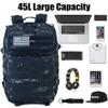 Createy 45L Military Tactical Backpack Large 3 Day Assault Pack Molle Bag Rucksack Bug Out Bag for Camping Hunting Hiking view 3