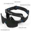 xaegistac Tactical Airsoft Goggles Anti Fog Military Glasses, Ballistic Safety Goggles for Shooting Hunting (Black) view 2