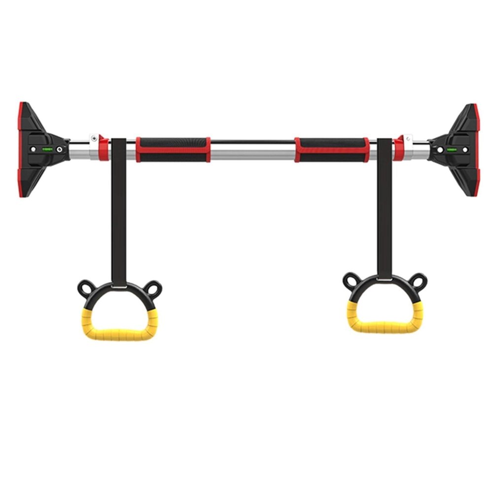 Pull Up Bar Hua Non-Slip Fitness Pull-up Bar, Portable Home Gym Horizontal Bar, for Adult and Child Training Equipment, with Children's Rings, Adjustable 110-130cm