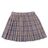 easyforever Kids Girls Knee Length Summer Skater Skirt Elastic Waist Pleated A-line Skirt School Uniform Grey 4 view 4