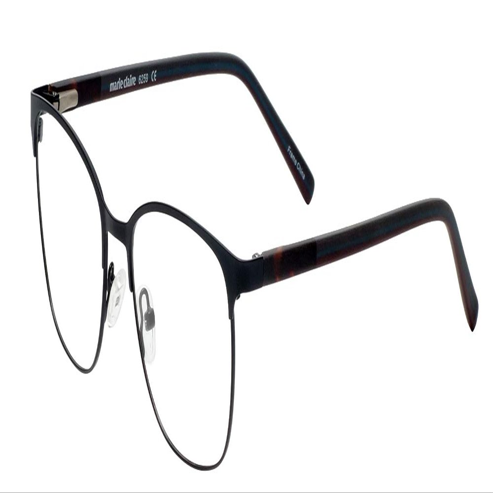 Marie Claire MC6259 Women's Square Reading Eye Glasses Black 49mm +3.25 Power