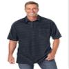 KingSize Men's Big & Tall Lightweight Jersey Polo - XL, Black Geo view 1