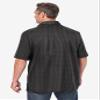 KingSize Men's Big & Tall Lightweight Jersey Polo - XL, Black Geo view 2