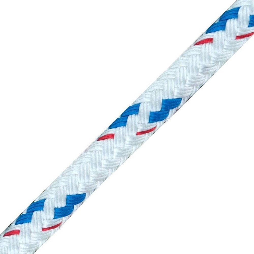 New England Ropes 1/2in (12mm) Sta-Set Blue Fleck 120 Feet Long