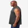 KingSize Men's Big & Tall Shrink-Less Lightweight Muscle T-Shirt - 8XL, Heather Charcoal view 4