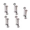 Wakauto 16pcs Inline Skate Screws Roller Skate Wheel Replacement Screws Easy to Install Male Female Fittings for Inline Skating Wheels view 1