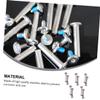 Wakauto 16pcs Inline Skate Screws Roller Skate Wheel Replacement Screws Easy to Install Male Female Fittings for Inline Skating Wheels view 4