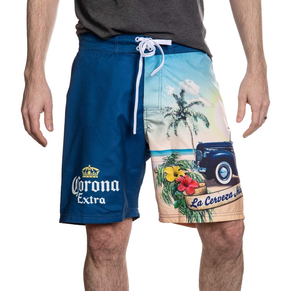 Corona Men's Woody Wagon Boardshorts Swim Trunks (XX-Large) Navy