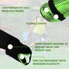 Vizari Matera Soccer Shin Guards | Shinguards for Adults and Kids with Ankle Protection (Green/Black, Small) view 3
