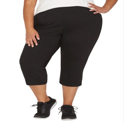 Catherines Women's Plus Size Smooth Fit Capri - 4X, Black