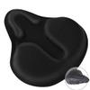 Gel Bike Seat Cushion Cover for Comfort Big Size and Breathable Fits Cruiser Bicycle and Stationary Exercise Bikes Indoor Outdoor Cycling view 1