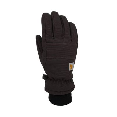 Carhartt Men's GL0781M Insulated Duck/Synthetic Leather Knit Cuff Glove - Large - Black