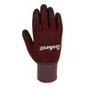 Carhartt Women's Foam Latex Glove, Deep Wine, Small