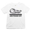 We The People are Pissed Off Youth T-Shirt Bald Eagle Fight for Democracy Kids White Small view 1