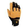Carhartt Men's Synthetic Leather High Dexterity Molded Knuckle Secure Cuff Glove, Black Barley, XX-Large view 1