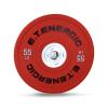 E.T.ENERGIC 55Lb Bumper Plate Odorless with 2" Opening Olympic Weight Plate with Hard Chrome Insert Strength Training view 1