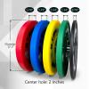 E.T.ENERGIC 55Lb Bumper Plate Odorless with 2" Opening Olympic Weight Plate with Hard Chrome Insert Strength Training view 2