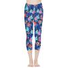 AFPANQZ Tropical Hibiscus Leggings for Womens High Waist Workout Yoga Pants Butt Lifting Leggings Casual Ultra Soft Tight Butt Lift Seamless Pants Buttery Soft Medium Blue Red Pink view 3