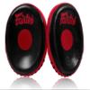 Fairtex FMV15 Muay Thai Boxing Focus Punch Mitts | Premium Syntek Leather Boxing Mitts-Lightweight & Durable Microfiber | Curved Design for Precision, Shock Absorbent & Enhanced Accuracy (Black/Red) view 1