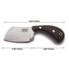 GCS Handmade Micarta Handle D2 Tool Steel Tactical Hunting Knife with leather sheath Full tang blade designed for Hunting & EDC GCS 281 view 2