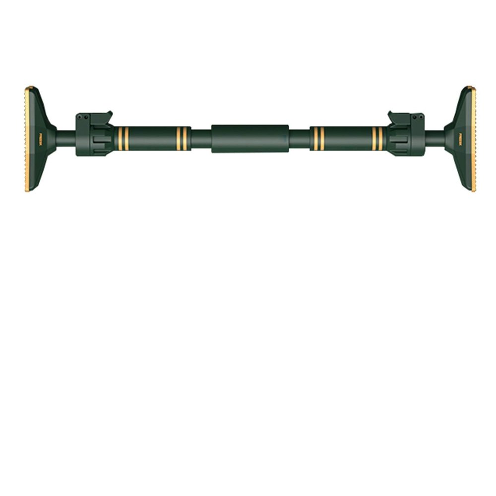 Pull-Up Bars Portable Horizontal Bar, Multifunctional Wall-Mounted Fitness Bar with Safety Lock, 70-96cm, Load 300KG, Black Green (Color : Green)