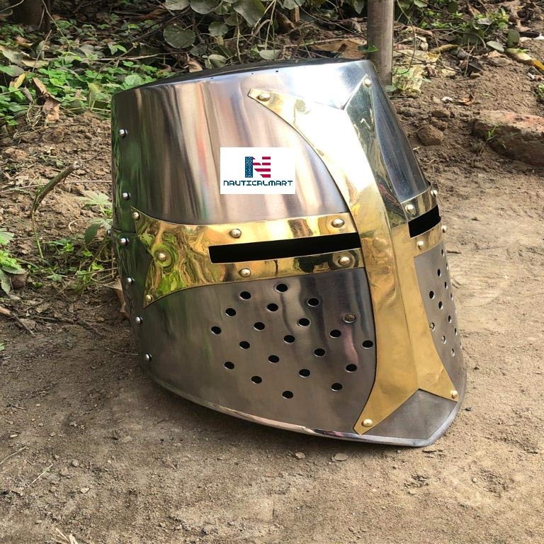 Armor Steel Crusader Helmet