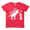 First Birthday Boys Outfit Tractor Construction Shirt Dinosaur Baby boy Wild Shirts rawr Dino one Year Old Gifts (US, Age, 2 Years, Red - Rawr) view 1