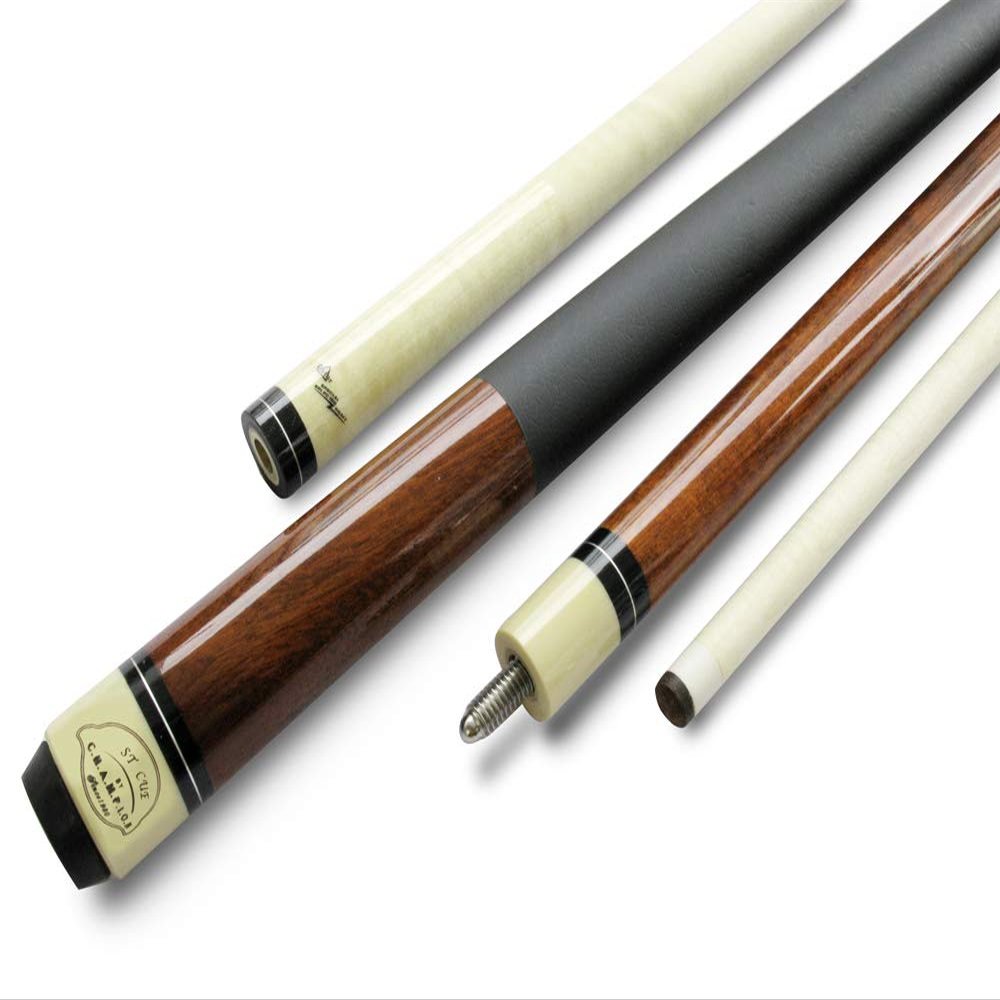 Champion ST Pool Cue Stick, Cuetec Glove,Two Black Layer Tips (Multiple Color Choices) (Brown, 12.5mm)