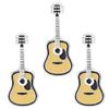 3pcs Guitar Brooch Guitar Lapel Pin Guitar Musical Enamel Pins Punk Pin for Bag Coat view 1