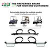 10L0L Universal Golf Cart Rear Seat Bag Holder Rack Attachment for Most 2+2 Golf Cart, Adjustable No-Drilling Golf Cart Bag Holder Fits Yamaha, EZGO, Club Car view 2