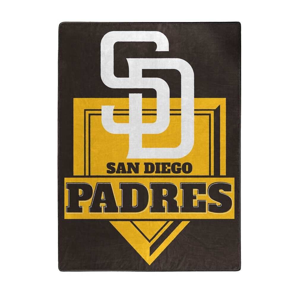 Northwest Company San Diego Padres Home Plate Raschel Throw Blanket