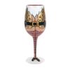 Enesco Lolita Snazzy Santa Wine Glass view 1
