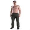 Men's Pull On Cargo Pants Elastic Waist Lightweight Chef Work Casual Lounge Srubs Slacks Army Green Tag 5XL - US 42 view 3