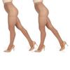 MeMoi 2 Pack Perfectly Opaque Tights, Microfiber Control Top Tights, Comfortable and Lightweight - Sizes Extra Small to Q2, Honey, S-M view 1
