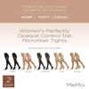 MeMoi 2 Pack Perfectly Opaque Tights, Microfiber Control Top Tights, Comfortable and Lightweight - Sizes Extra Small to Q2, Honey, S-M view 2