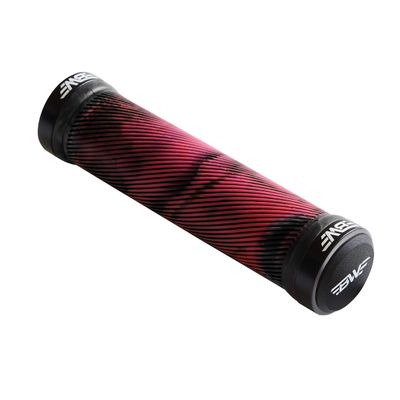 BW Chainline Grips Dual Lock-On MTB Bike Handlebar Grips - Pink/Black