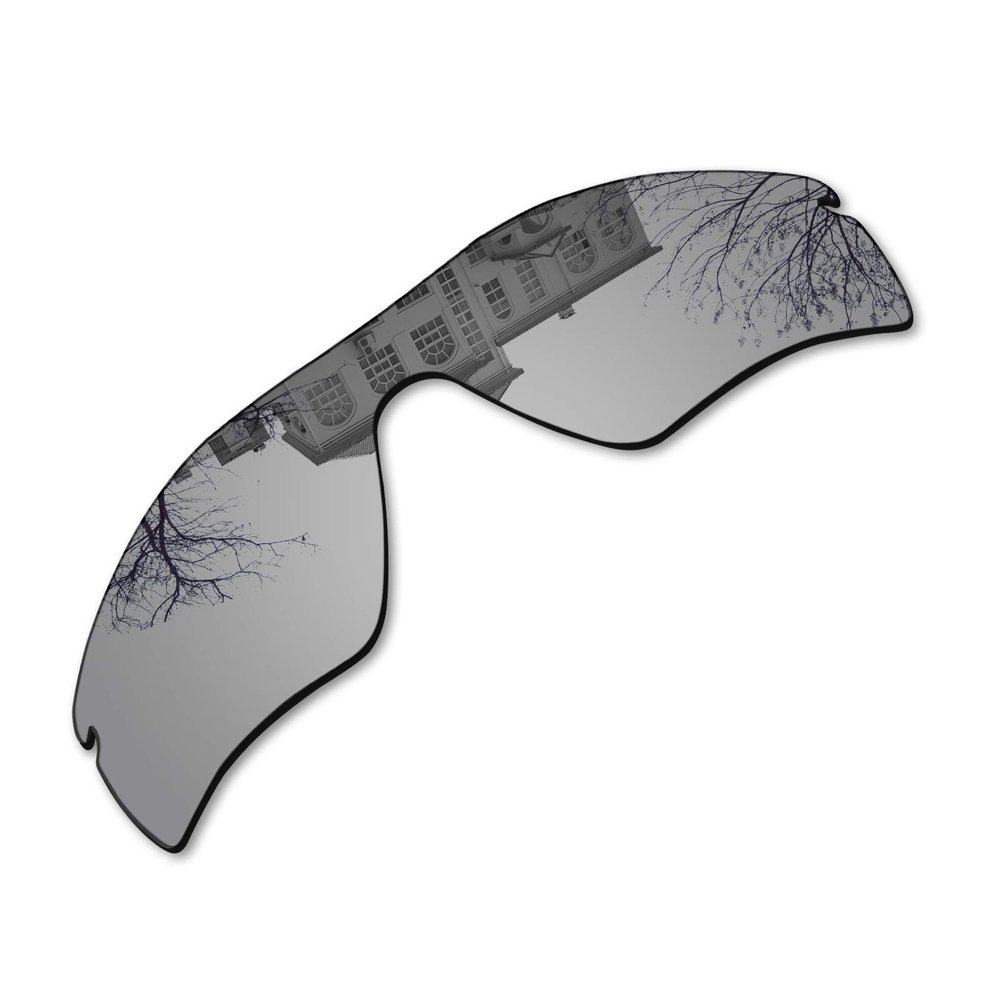 Millersawp Radar Path Replacement Lenses for Oakley Sunglass, Polycarbonate Materials Lens-Silver Iridium