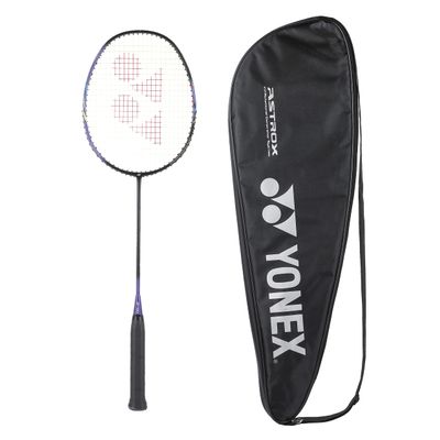 YONEX Graphite Badminton Racquet Astrox Lite Series (G4, 77 Grams, 30 lbs Tension) (Astrox 01 Black Purple)