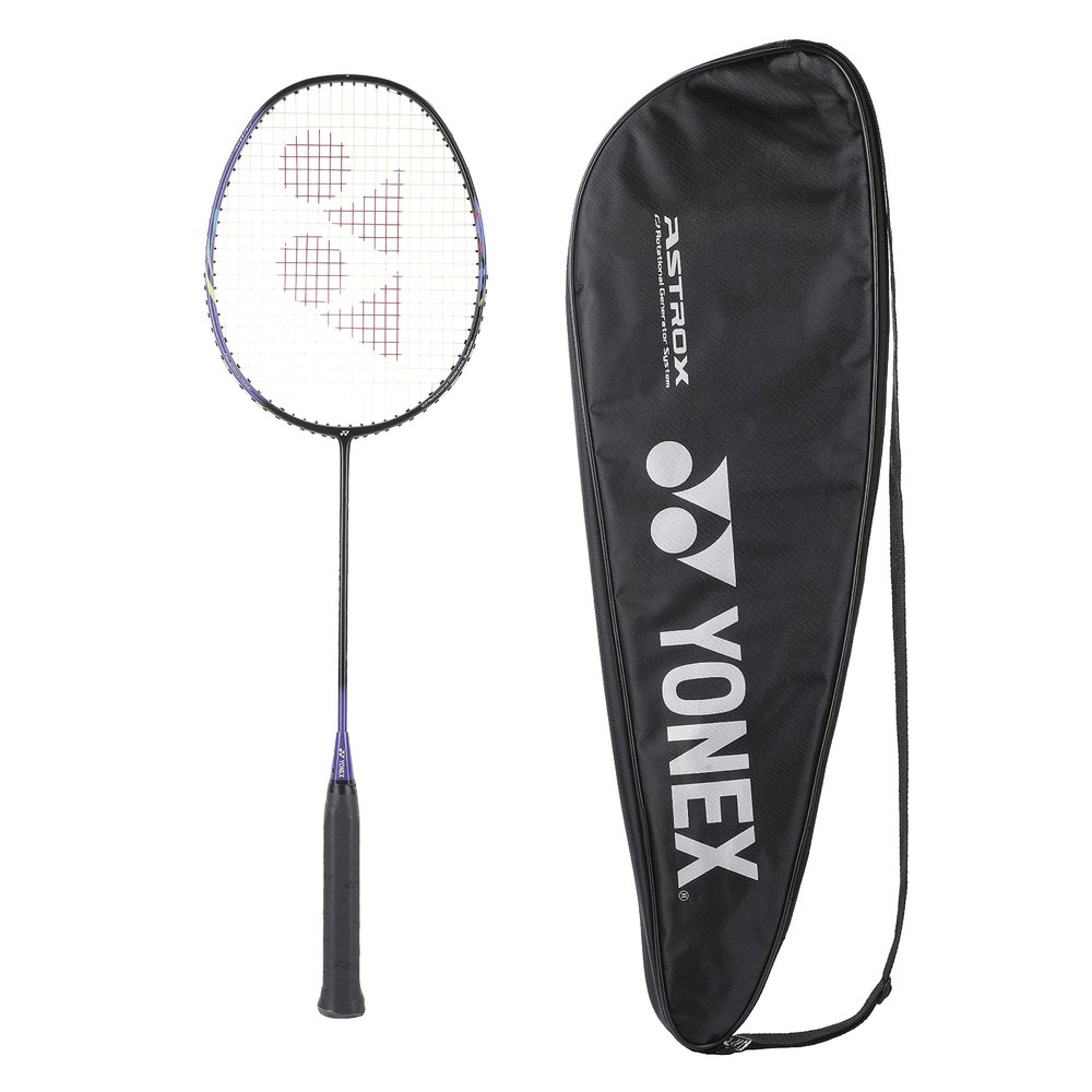 YONEX Graphite Badminton Racquet Astrox Lite Series (G4, 77 Grams, 30 lbs Tension) (Astrox 01 Black Purple)