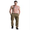 Men's Pull On Cargo Pants Elastic Waist Lightweight Chef Work Casual Lounge Srubs Slacks Soil Yellow Tag 4XL - US 40 view 3
