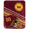 Northwest Company Washington Football Team Slant Raschel Throw Blanket view 1