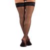 CALZITALY Sheer Hold Ups with Back Seam 15 DEN, Black | S to 4XL | Made in Italy (X-Large) view 1