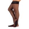 CALZITALY Sheer Hold Ups with Back Seam 15 DEN, Black | S to 4XL | Made in Italy (X-Large) view 2